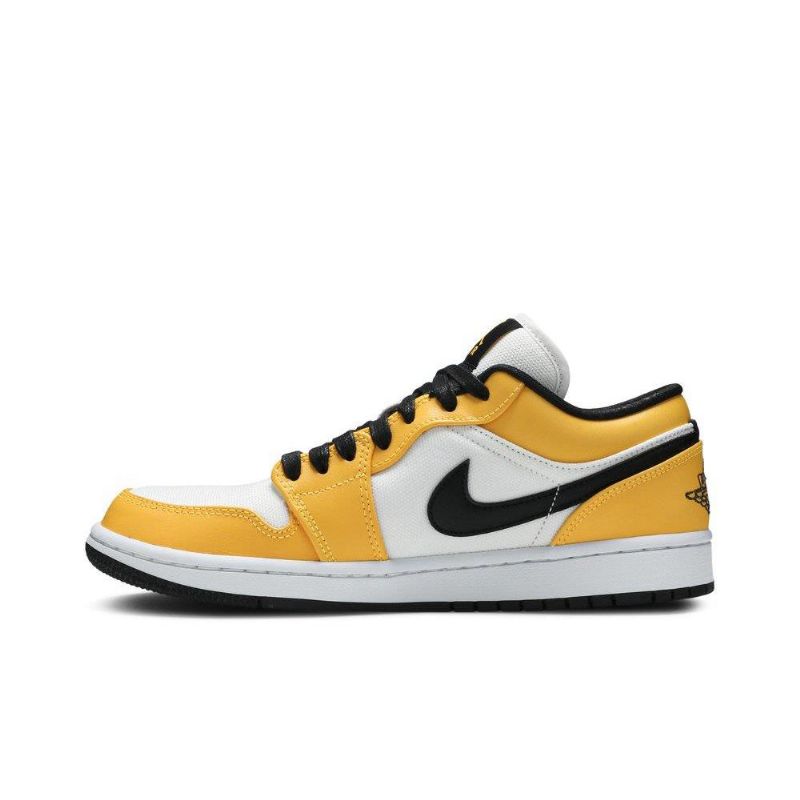 Air Jordan 1 Alacsony Narancssárga Fehér Fekete Női Cipő
