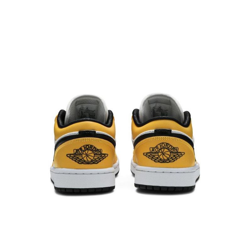 Air Jordan 1 Alacsony Narancssárga Fehér Fekete Női Cipő