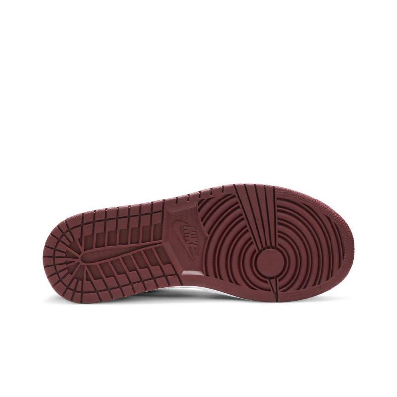 Air Jordan 1 Alacsony Piros Fehér Fekete Férfi Cipő