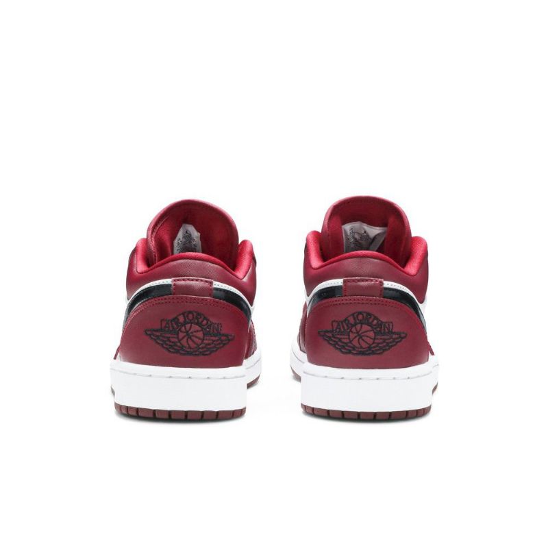 Air Jordan 1 Alacsony Piros Fehér Fekete Férfi Cipő