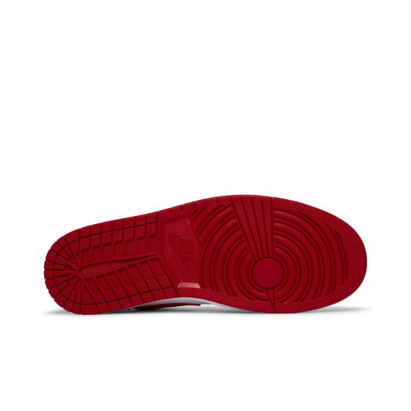 Air Jordan 1 Alacsony Piros Fehér Fekete Férfi Cipő