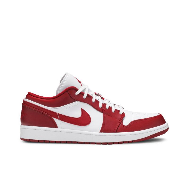 Air Jordan 1 Alacsony Piros Fehér Férfi Cipő