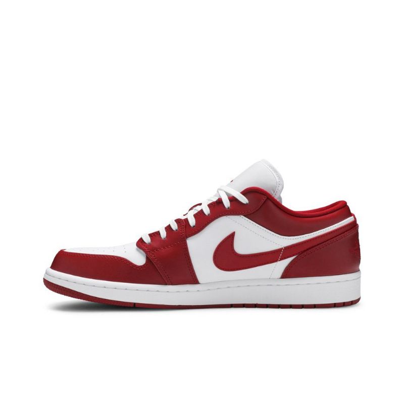 Air Jordan 1 Alacsony Piros Fehér Férfi Cipő