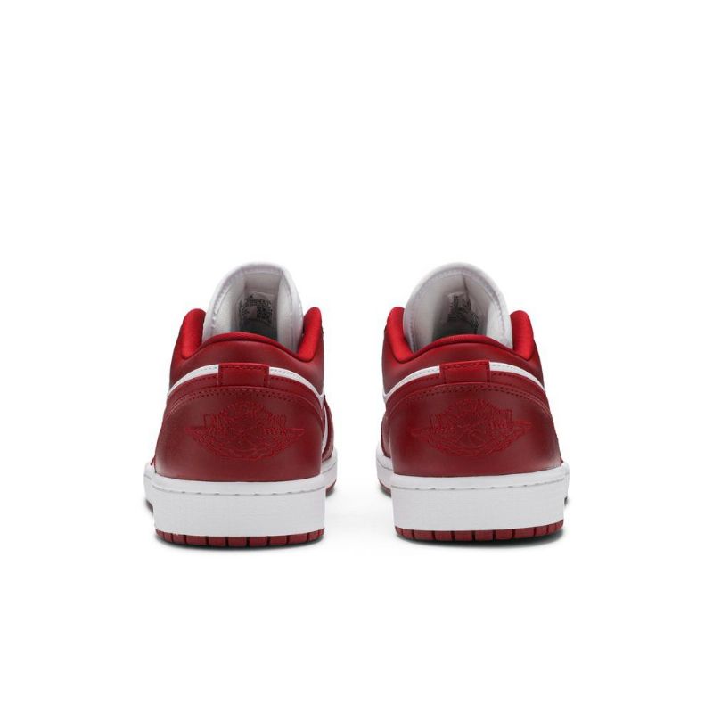 Air Jordan 1 Alacsony Piros Fehér Férfi Cipő
