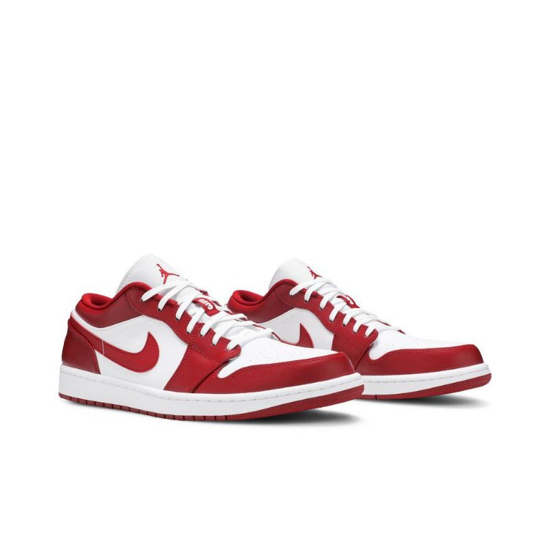Air Jordan 1 Alacsony Piros Fehér Férfi Cipő