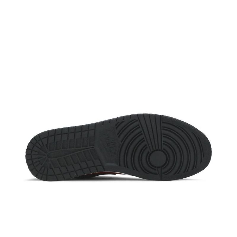 Air Jordan 1 Alacsony Piros Fekete Fehér Férfi Cipő