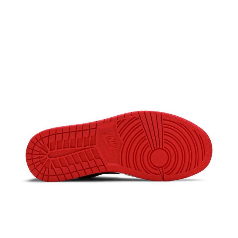 Air Jordan 1 Alacsony Piros Fekete Fehér Női Cipő