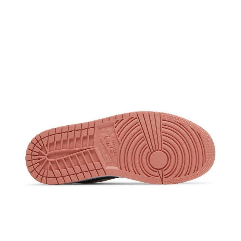 Air Jordan 1 Alacsony Rózsaszín Szürke Zöld Női Cipő