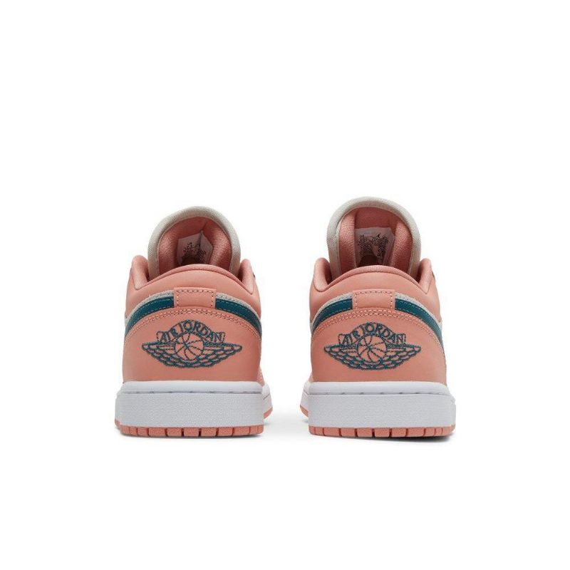 Air Jordan 1 Alacsony Rózsaszín Szürke Zöld Női Cipő