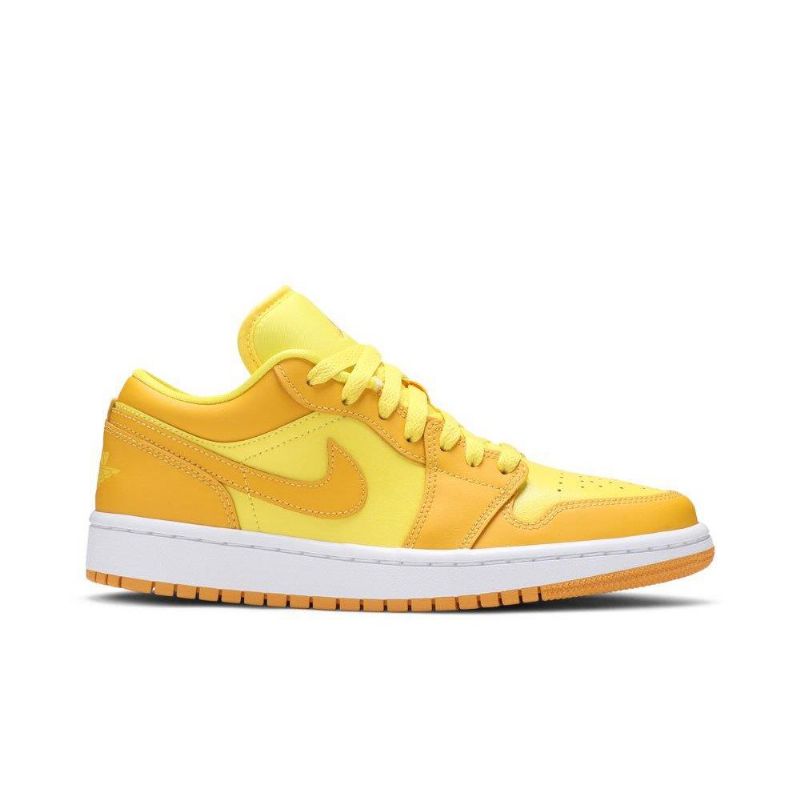 Air Jordan 1 Alacsony Sárga Fehér Női Cipő