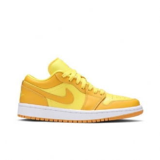 Air Jordan 1 Alacsony Sárga Fehér Női Cipő
