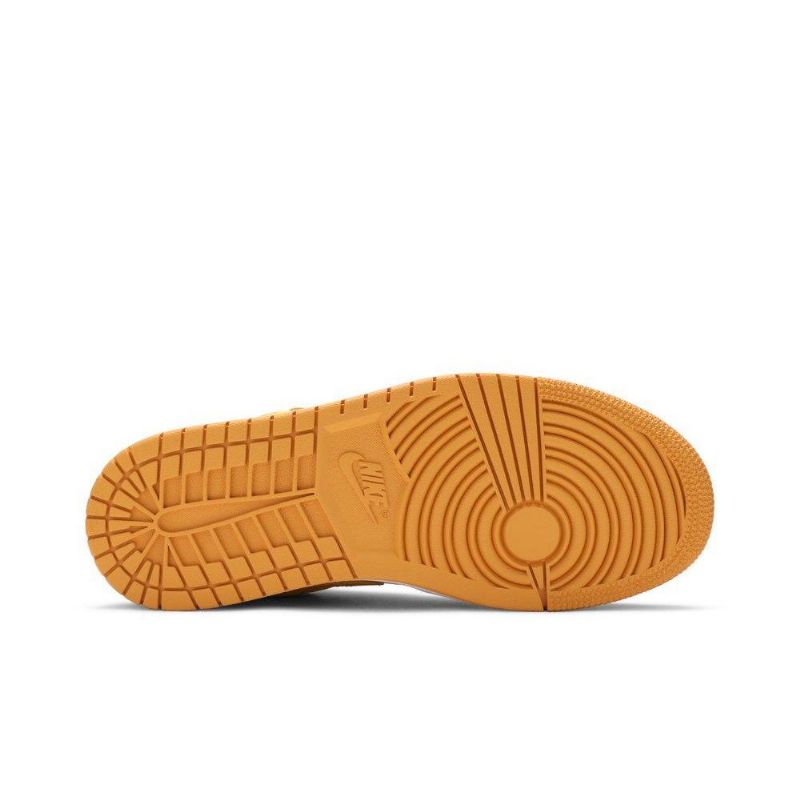 Air Jordan 1 Alacsony Sárga Fehér Női Cipő