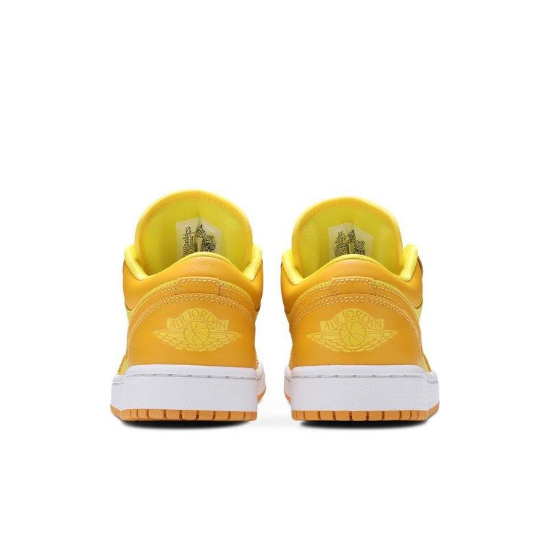 Air Jordan 1 Alacsony Sárga Fehér Női Cipő