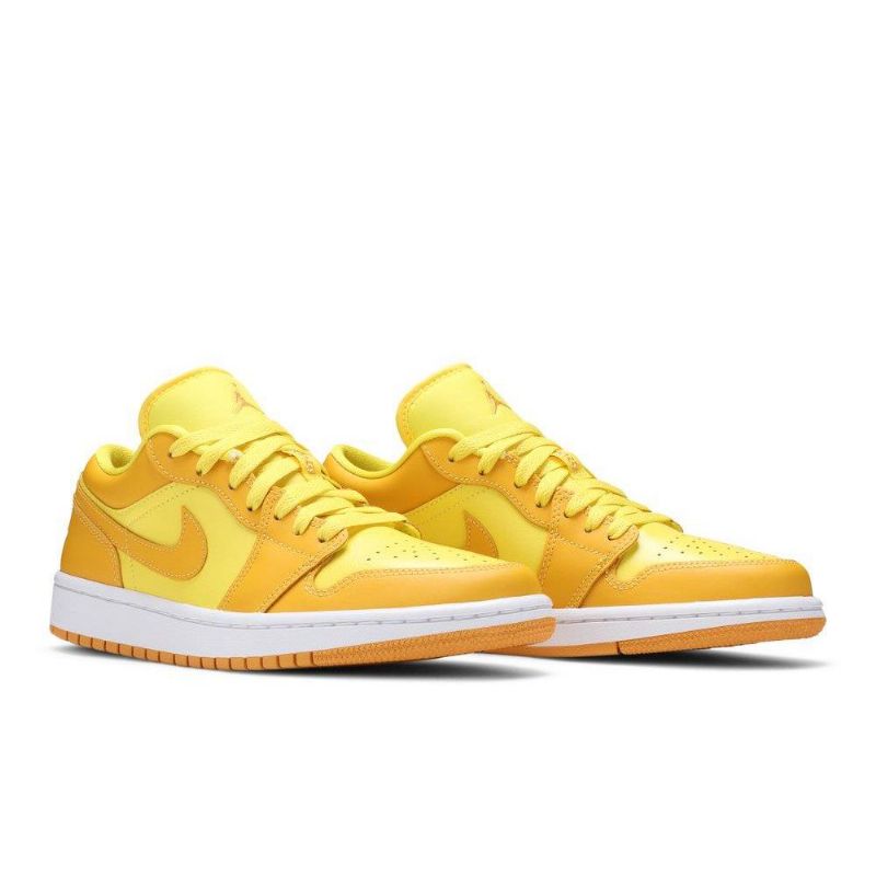 Air Jordan 1 Alacsony Sárga Fehér Női Cipő