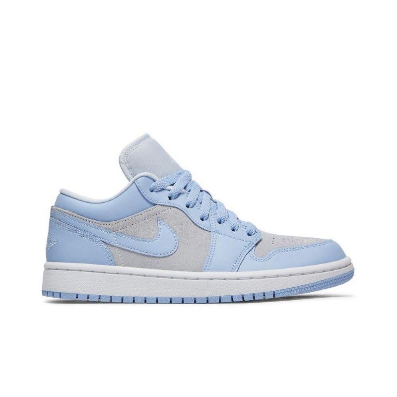 Air Jordan 1 Alacsony Szürke Ezüstkék Női Cipő