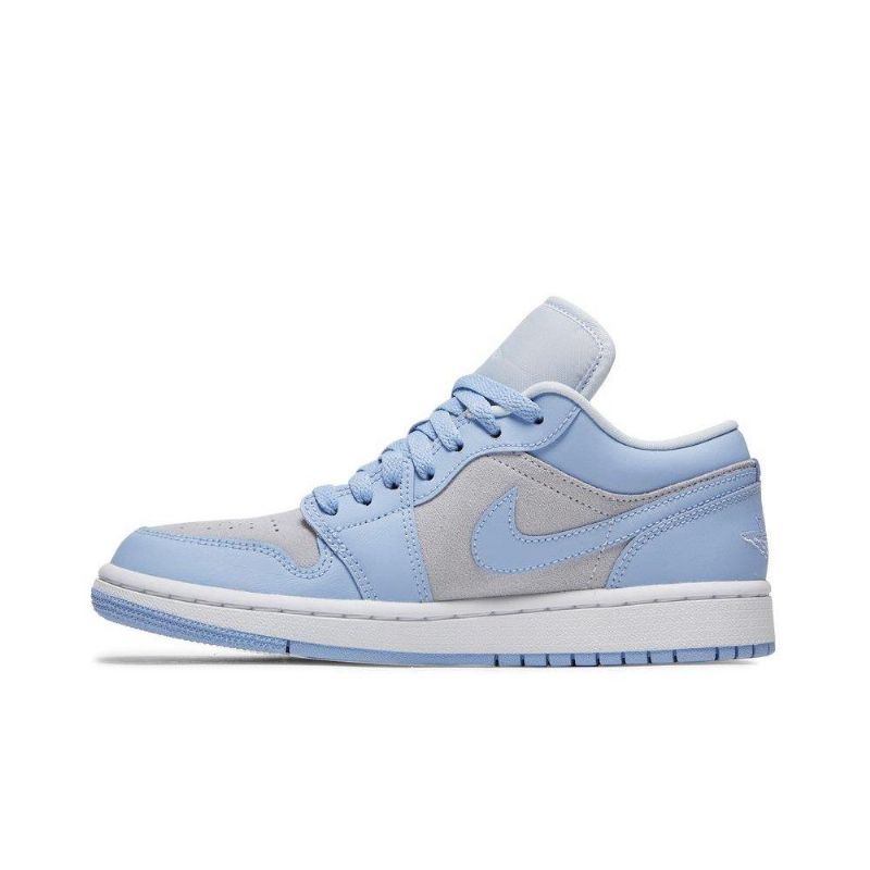 Air Jordan 1 Alacsony Szürke Ezüstkék Női Cipő