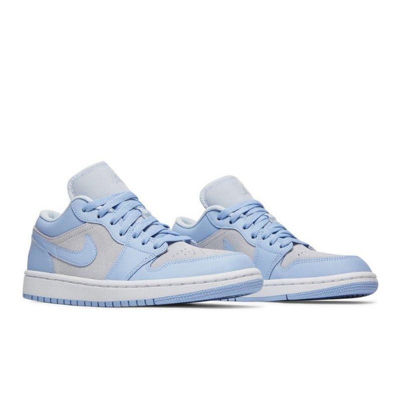Air Jordan 1 Alacsony Szürke Ezüstkék Női Cipő