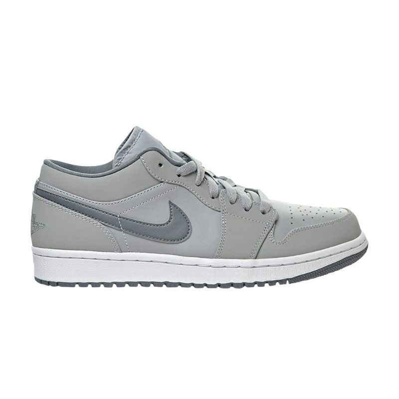 Air Jordan 1 Alacsony Szürke Fehér Férfi Cipő