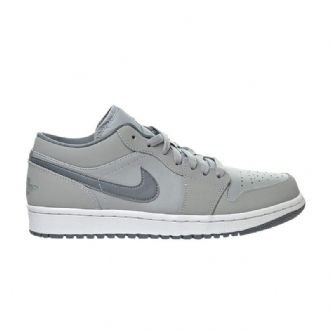 Air Jordan 1 Alacsony Szürke Fehér Férfi Cipő