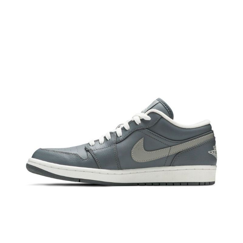 Air Jordan 1 Alacsony Szürke Fehér Férfi Cipő