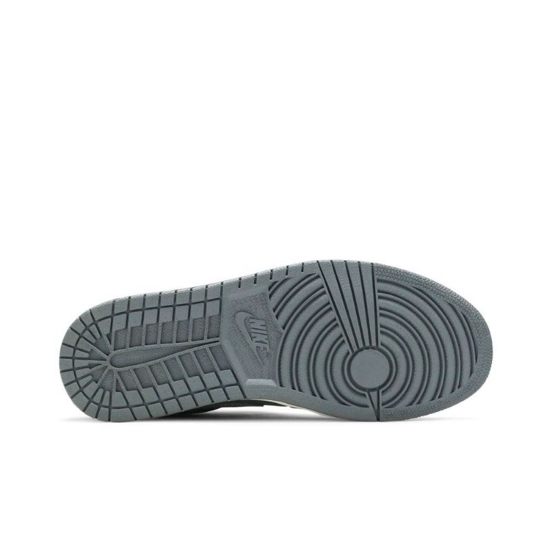 Air Jordan 1 Alacsony Szürke Fehér Férfi Cipő