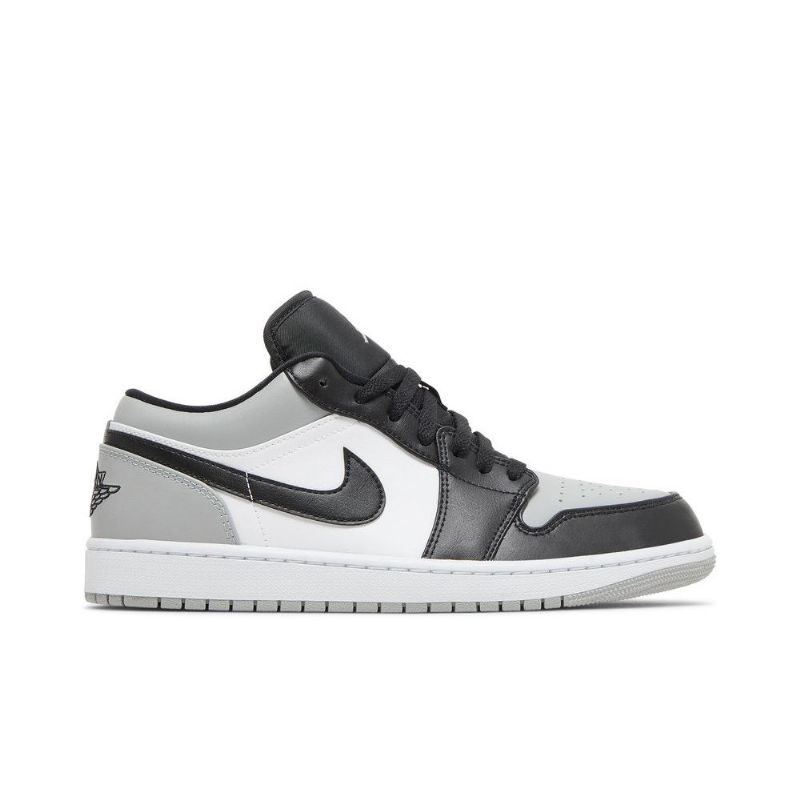 Air Jordan 1 Alacsony Szürke Fekete Fehér Férfi Cipő