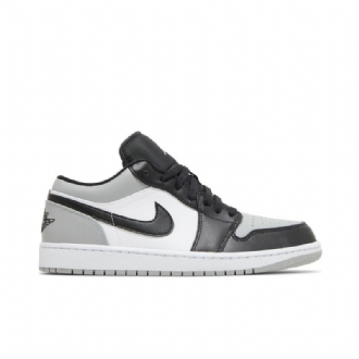 Air Jordan 1 Alacsony Szürke Fekete Fehér Férfi Cipő