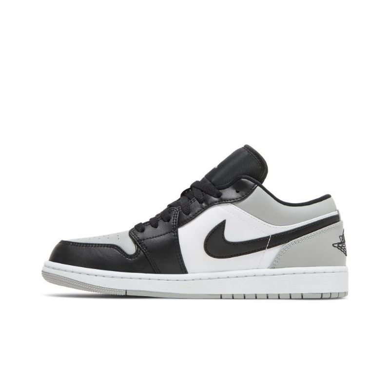 Air Jordan 1 Alacsony Szürke Fekete Fehér Férfi Cipő
