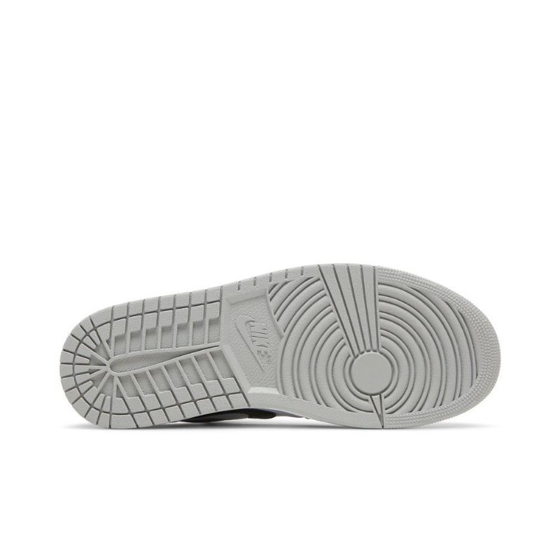 Air Jordan 1 Alacsony Szürke Fekete Fehér Férfi Cipő