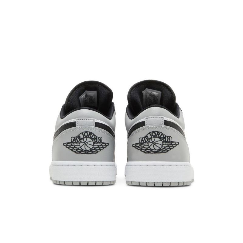 Air Jordan 1 Alacsony Szürke Fekete Fehér Férfi Cipő