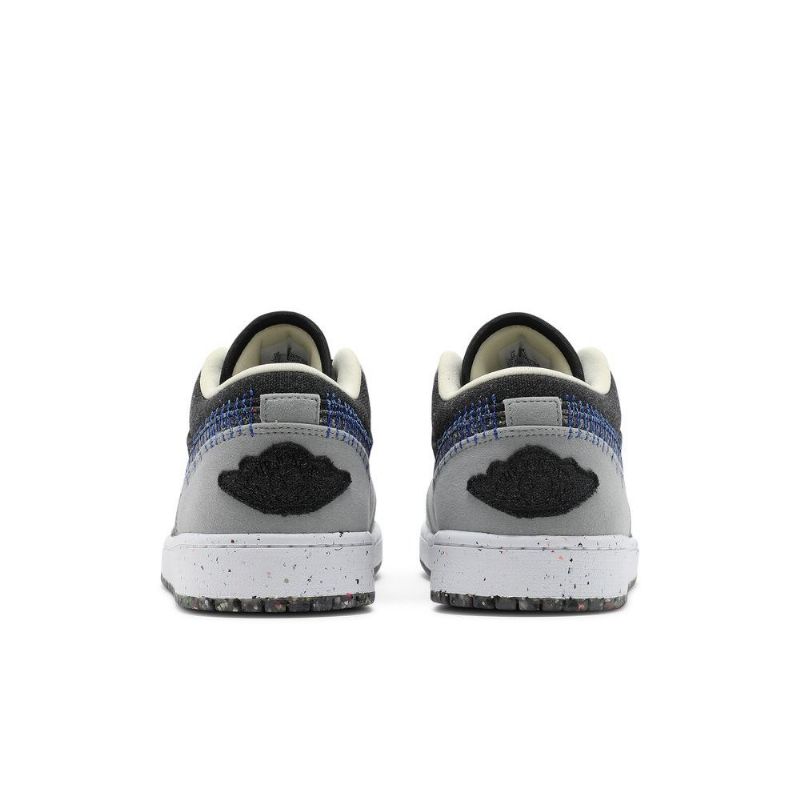 Air Jordan 1 Alacsony Szürke Fekete Kék Férfi Cipő