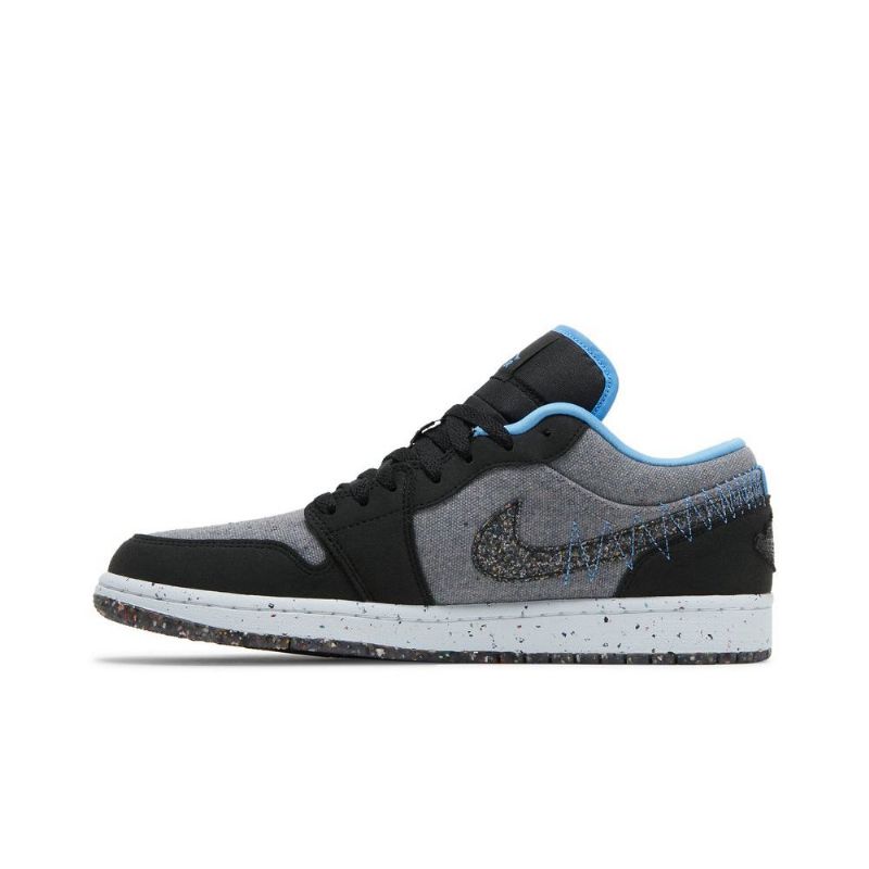 Air Jordan 1 Alacsony Szürke Fekete Kék Férfi Cipő