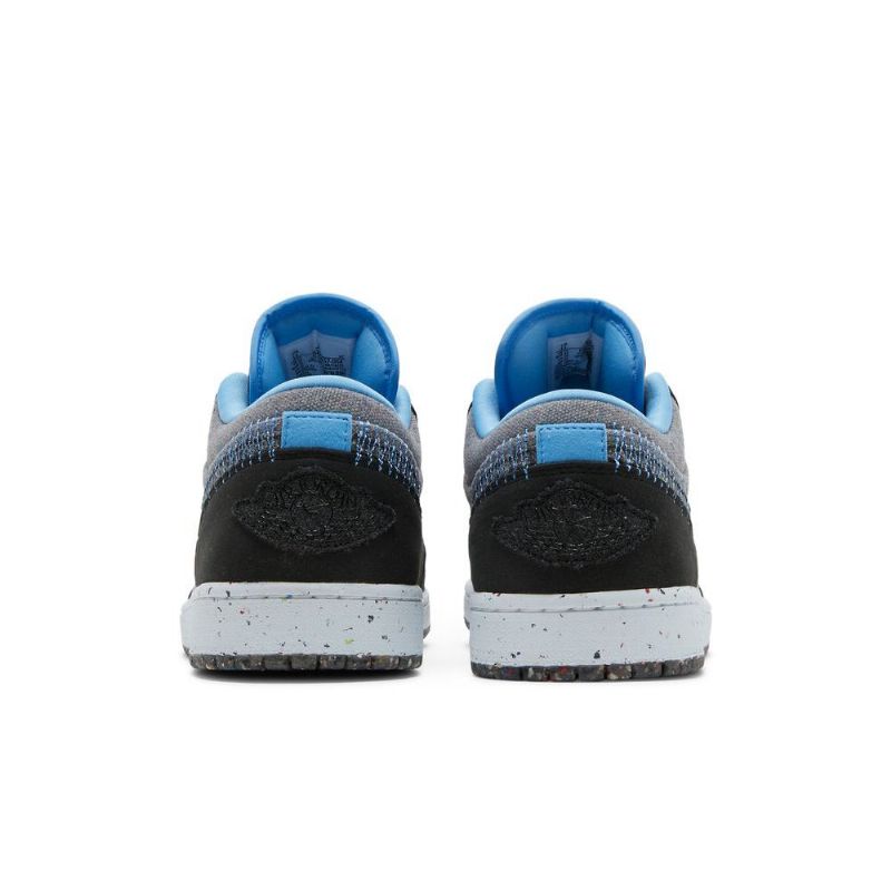 Air Jordan 1 Alacsony Szürke Fekete Kék Férfi Cipő
