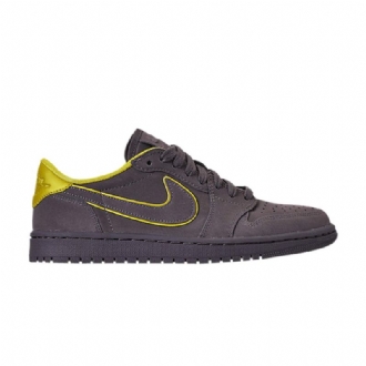 Air Jordan 1 Alacsony Szürke Sárga Női Cipő