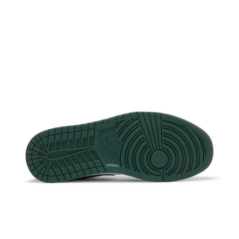 Air Jordan 1 Alacsony Zöld Fehér Fekete Arany Férfi Cipő