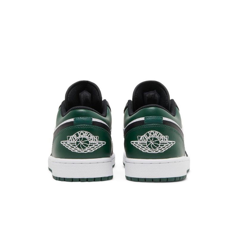 Air Jordan 1 Alacsony Zöld Fehér Fekete Arany Férfi Cipő