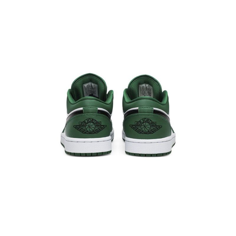 Air Jordan 1 Alacsony Zöld Fehér Fekete Férfi Cipő