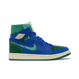 Air Jordan 1 Aleali May High Zoom Comfort Kék Zöld Női Cipő