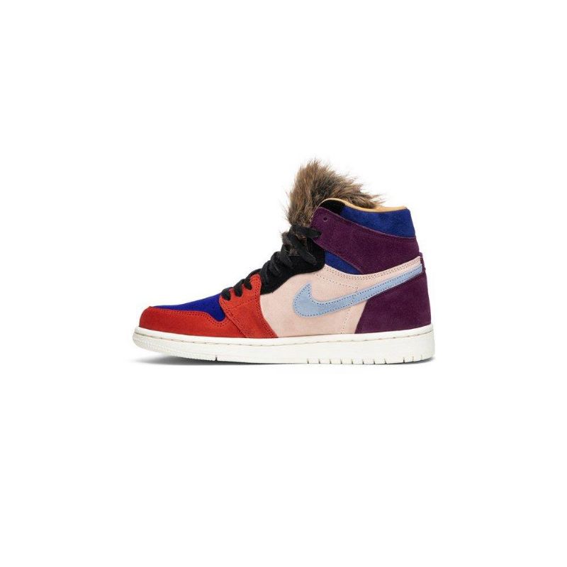 Air Jordan 1 Aleali May Retro High Bordeaux Rózsaszín Piros Kék Fekete Női Cipők