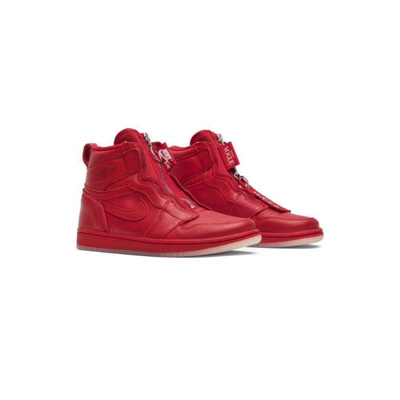 Air Jordan 1 Anna Wintour Retro Magas Cipzáras Piros Női Cipő