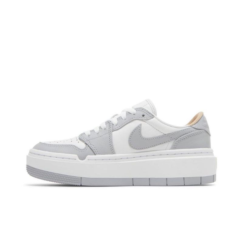 Air Jordan 1 Elevate Alacsony Fehér Szürke Női Cipő
