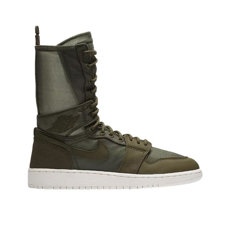 Air Jordan 1 Explorer Xx Olívazöld Fehér Női Cipő