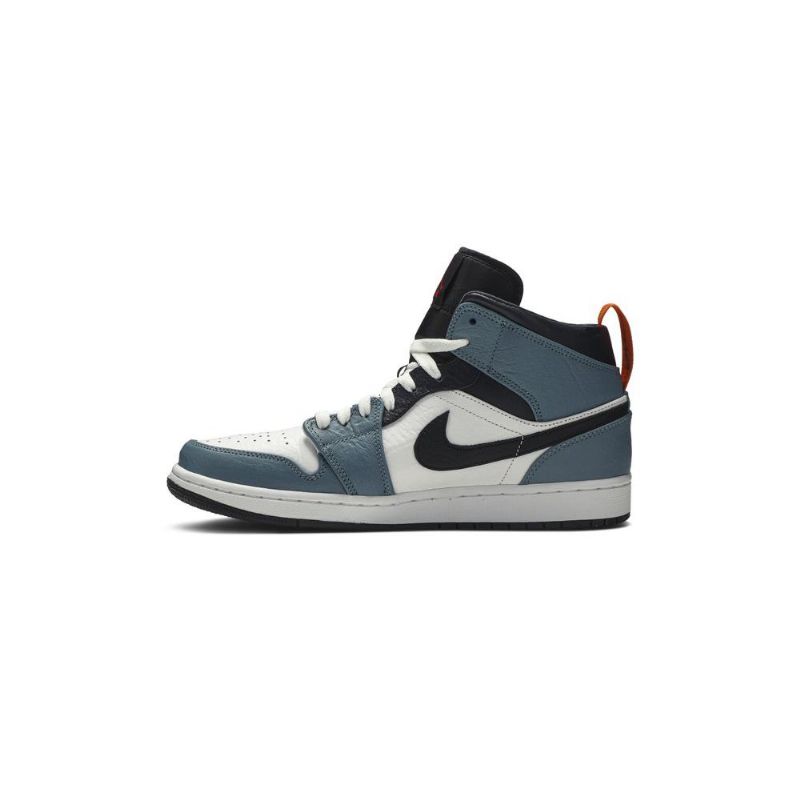 Air Jordan 1 Facetasm Mid Fehér Kék Fekete Férfi Cipő