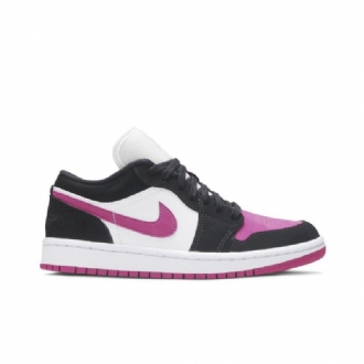 Air Jordan 1 Fekete Lila Fehér Női Cipő