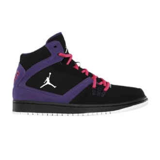 Air Jordan 1 Flight Fekete Lila Rózsaszín Fehér Férfi Cipő