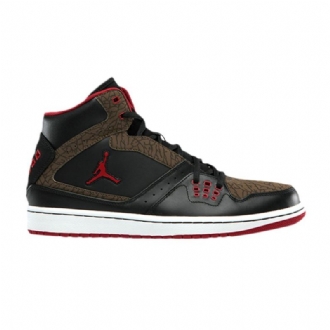 Air Jordan 1 Flight Fekete Piros Barna Fehér Férfi Cipők