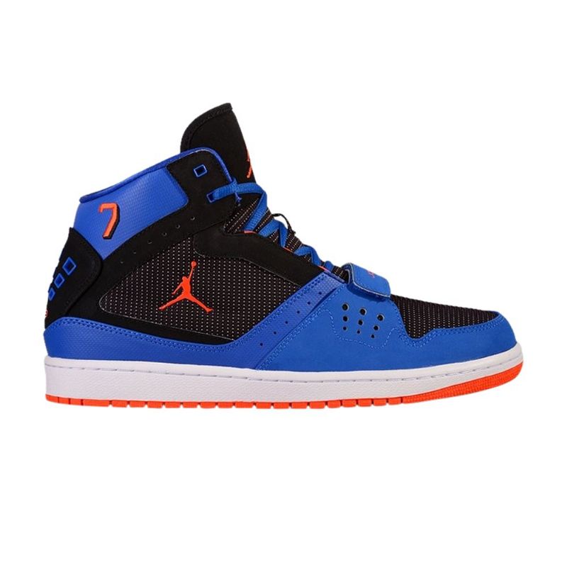 Air Jordan 1 Flight Strap Fekete Kék Narancssárga Fehér Férfi Cipő