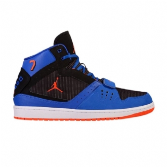 Air Jordan 1 Flight Strap Fekete Kék Narancssárga Fehér Férfi Cipő