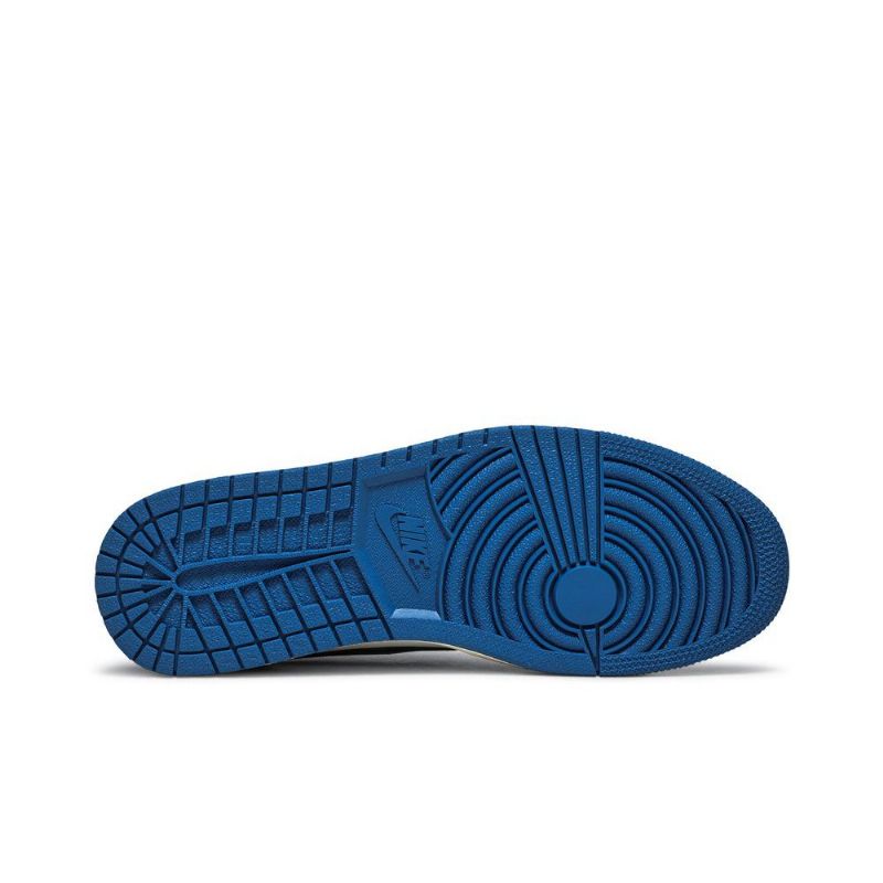 Air Jordan 1 Fragment Design Travis Scott Retro Alacsony Kék Fehér Fekete Bézs Férfi Cipő