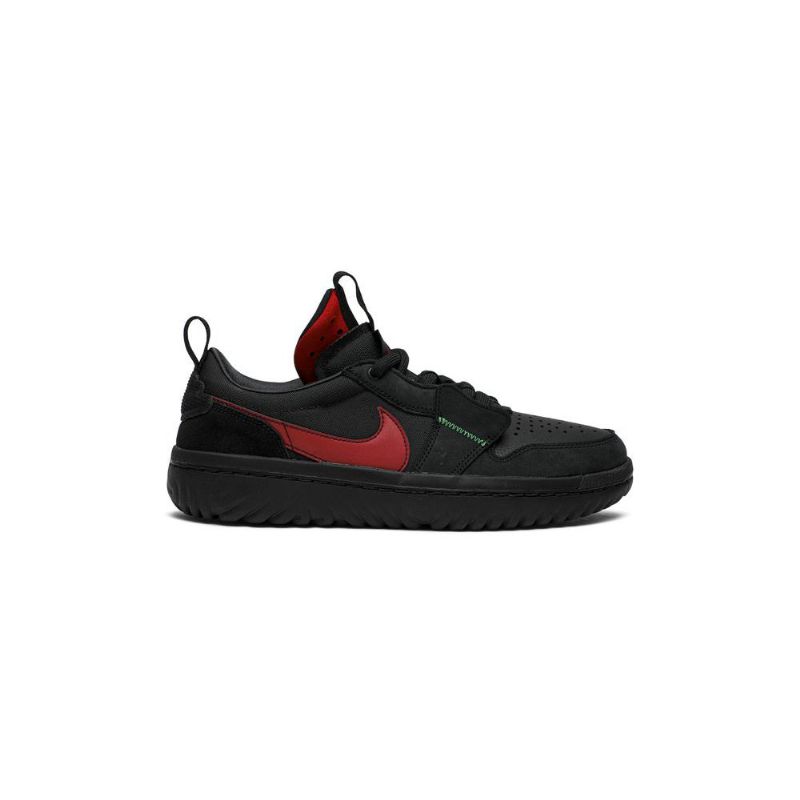 Air Jordan 1 Ghetto Gastro Low React Fekete Piros Zöld Férfi Cipő